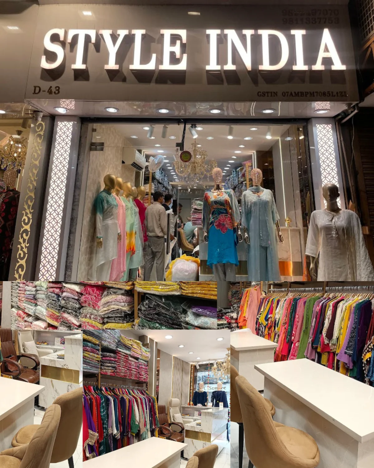 Style India Delhi storefront and showroom interior — Lajpat Nagar IV