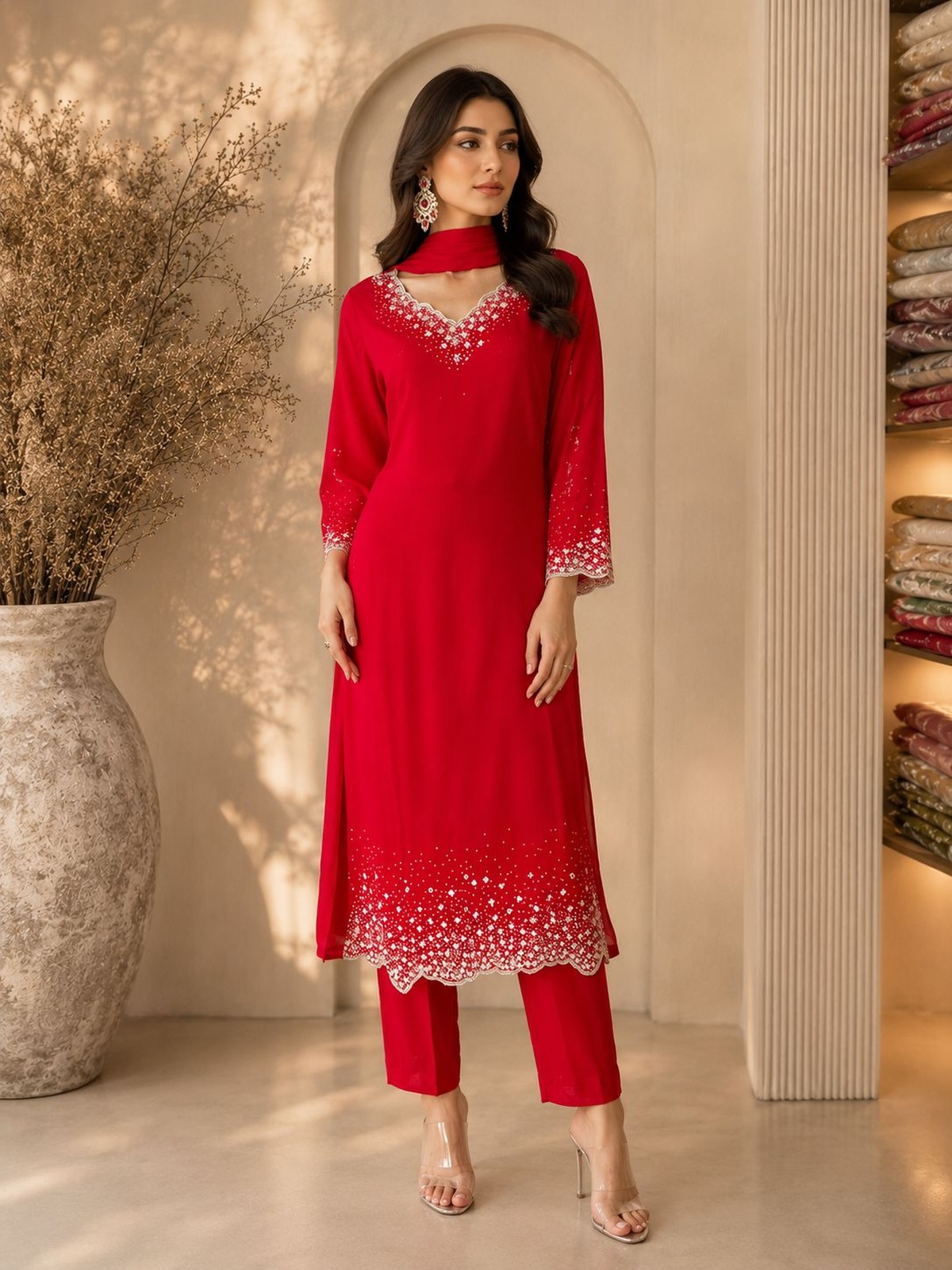 Ruby Radiance Suit Set